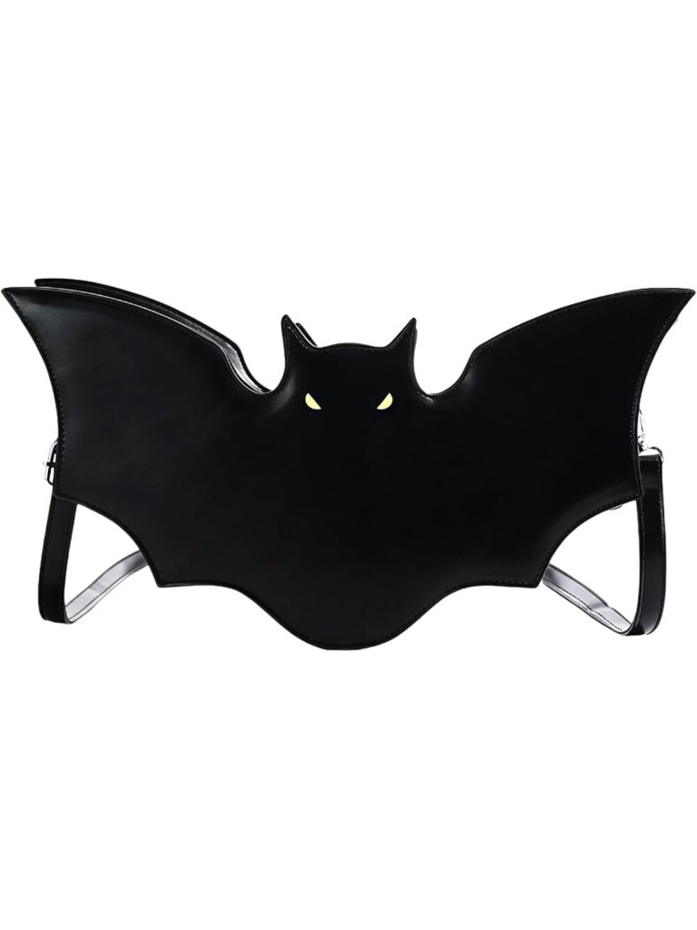 Gothic Bat Shoulder Bag | Small Vegan Leather Crossbody Purse | Trendy Emo